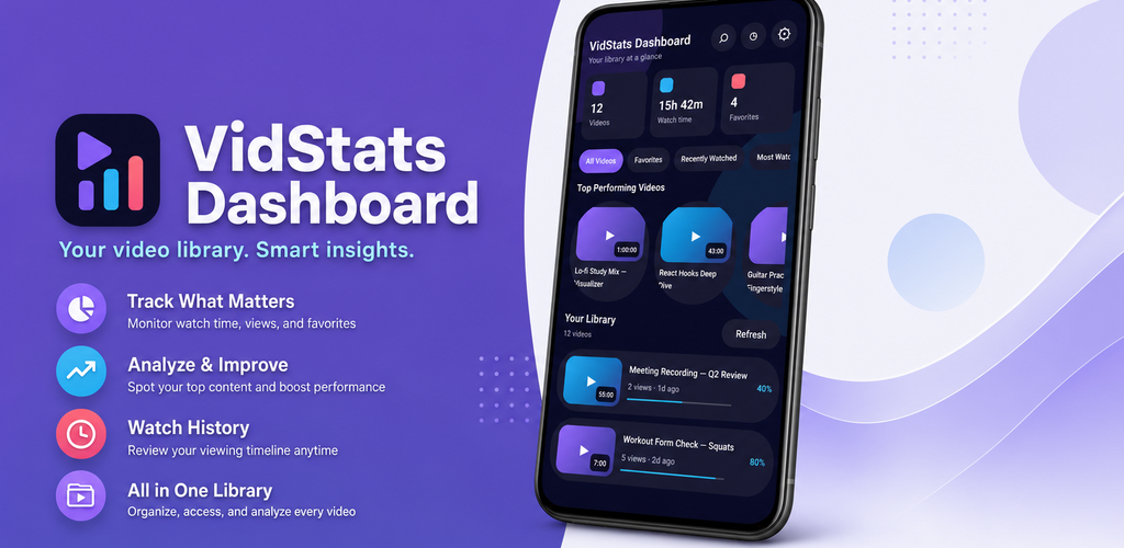VidStats Dashboard promotional banner